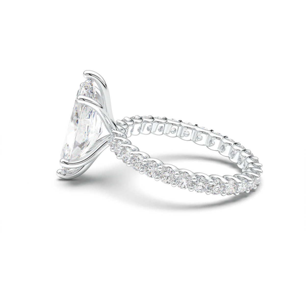 Marquise Pavé Engagement Ring