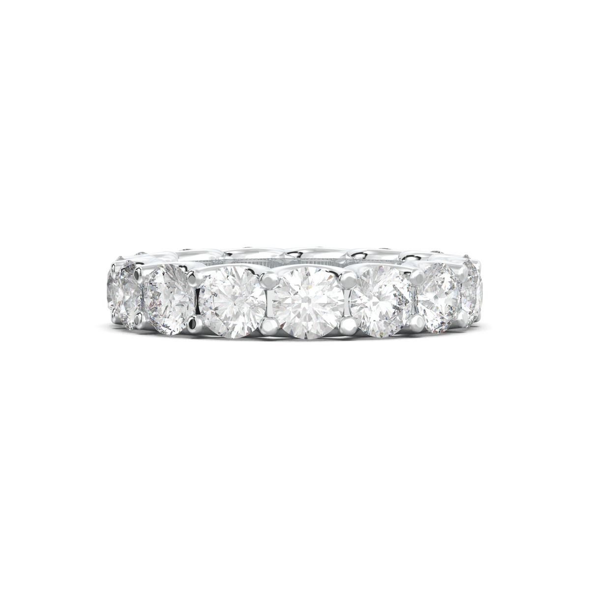 Round Eternity Wedding Band