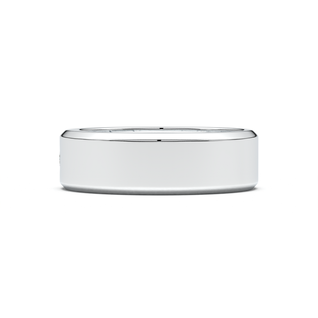 Flush-Set Round Men's Band