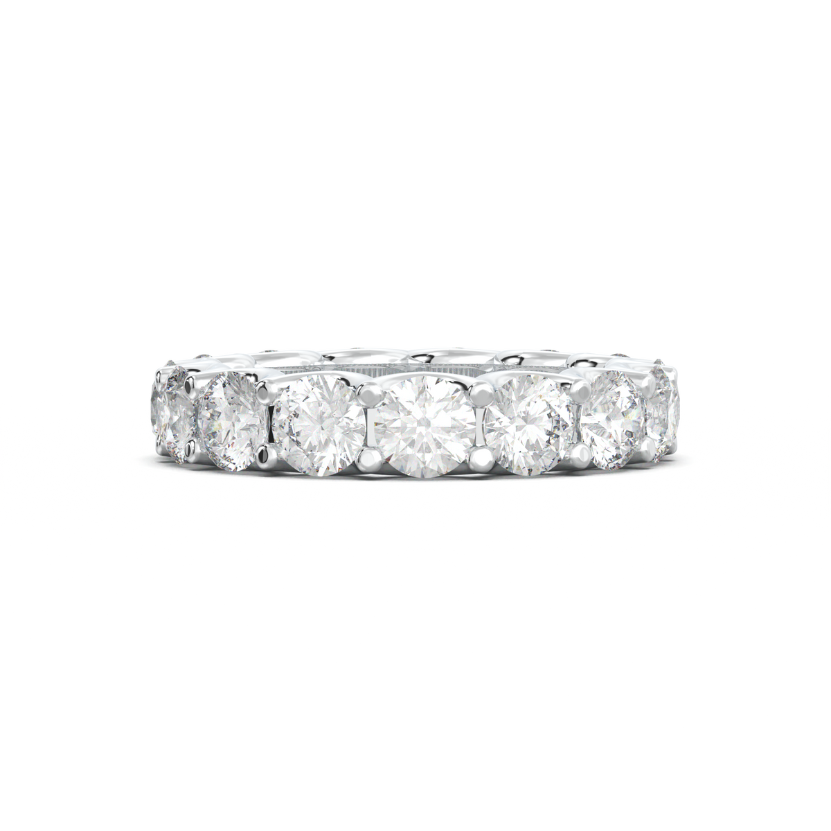 Round Eternity Wedding Band