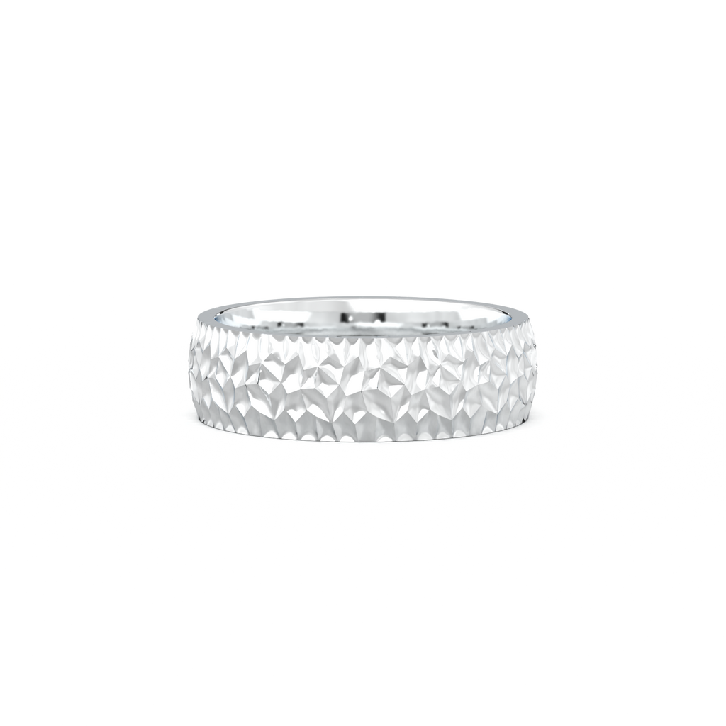 Hammered Texture Men's Band