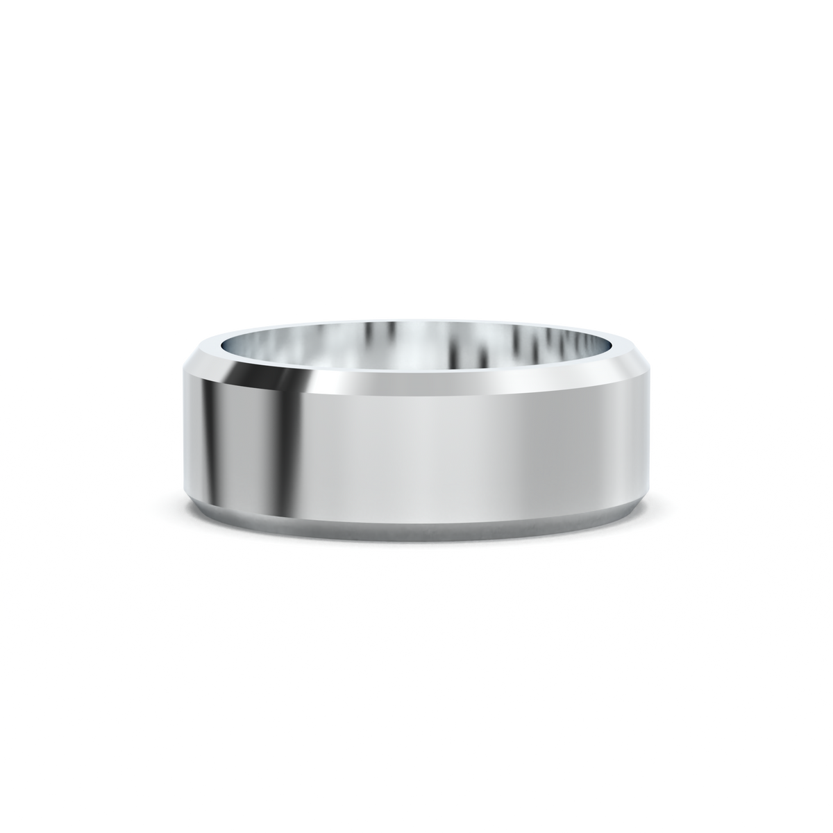Wide Beveled Men's Band