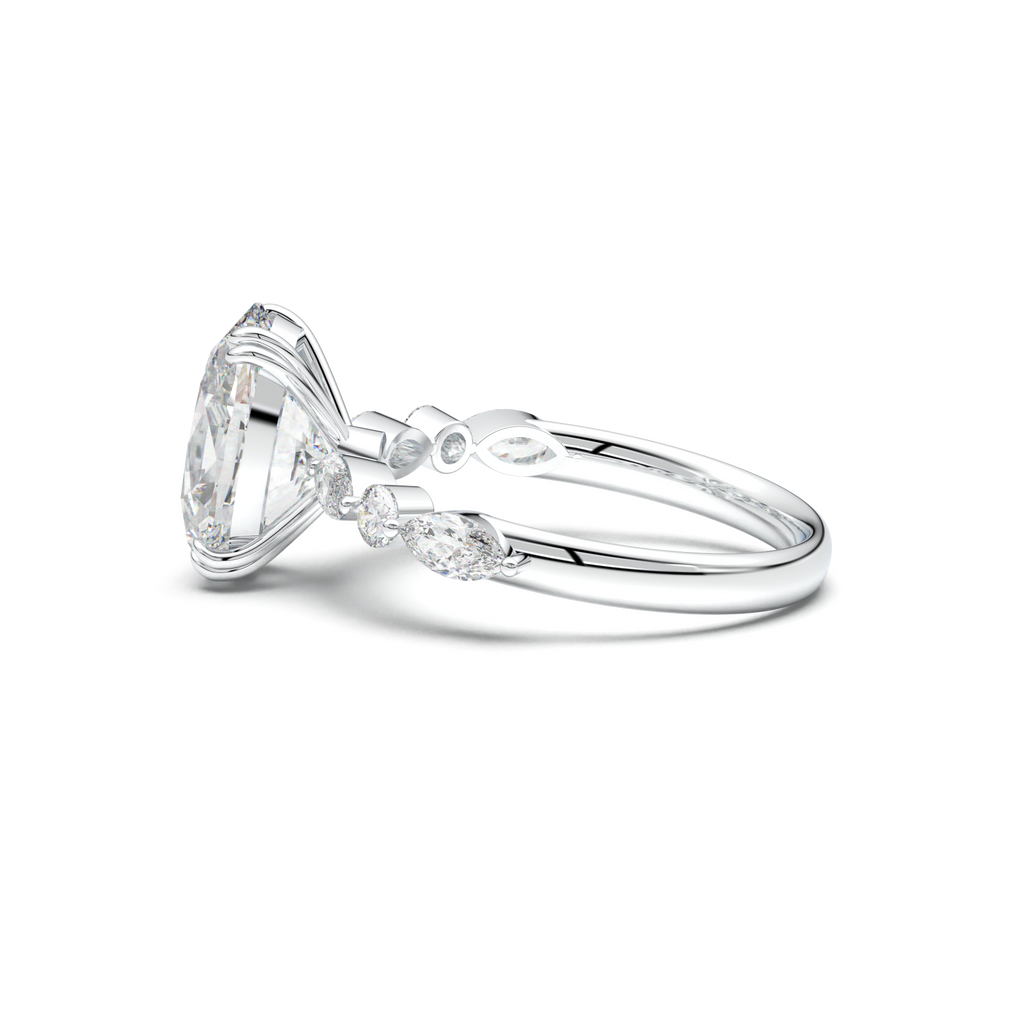 Oval Mixed-Shape Engagement Ring