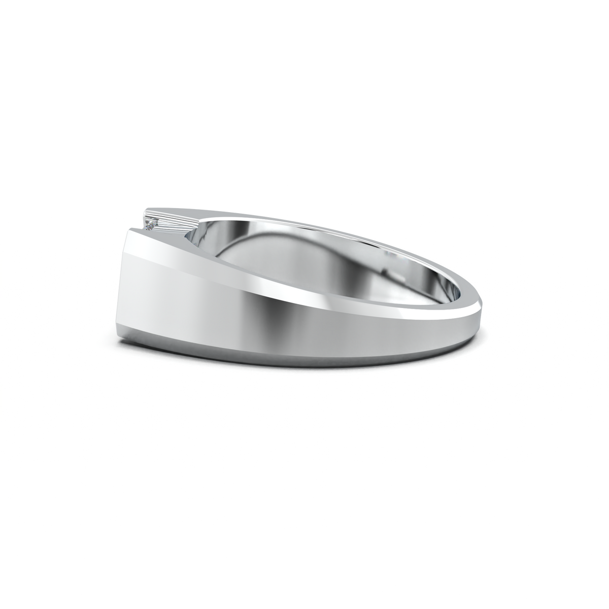 East-West Emerald Men's Ring