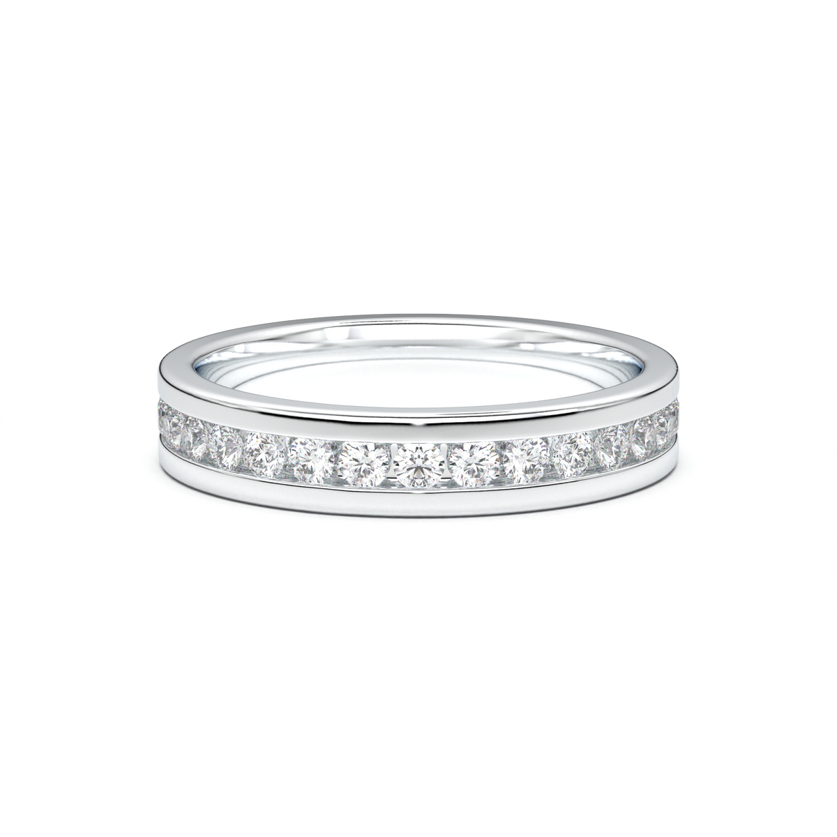 Channel-Set Diamond Men's Band
