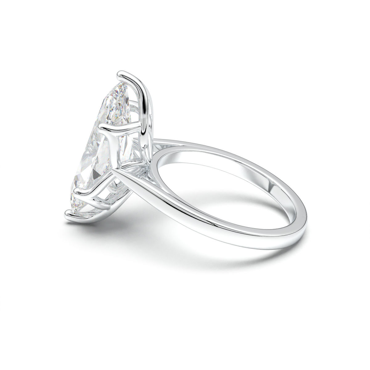 Marquise Solitaire Engagement Ring
