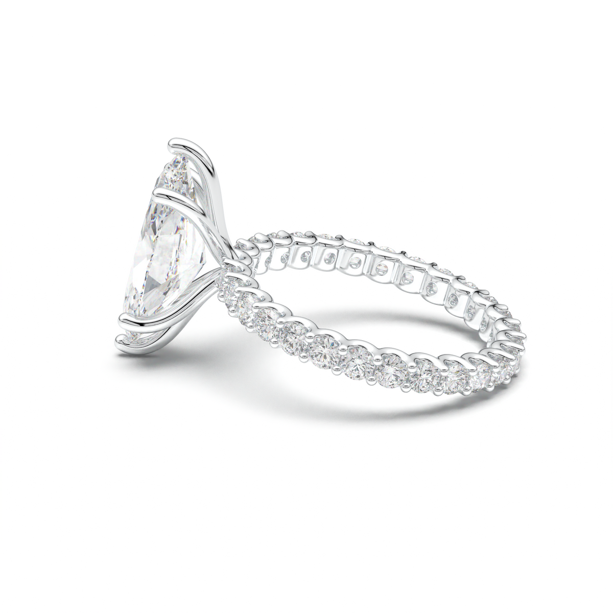 Marquise Pavé Engagement Ring