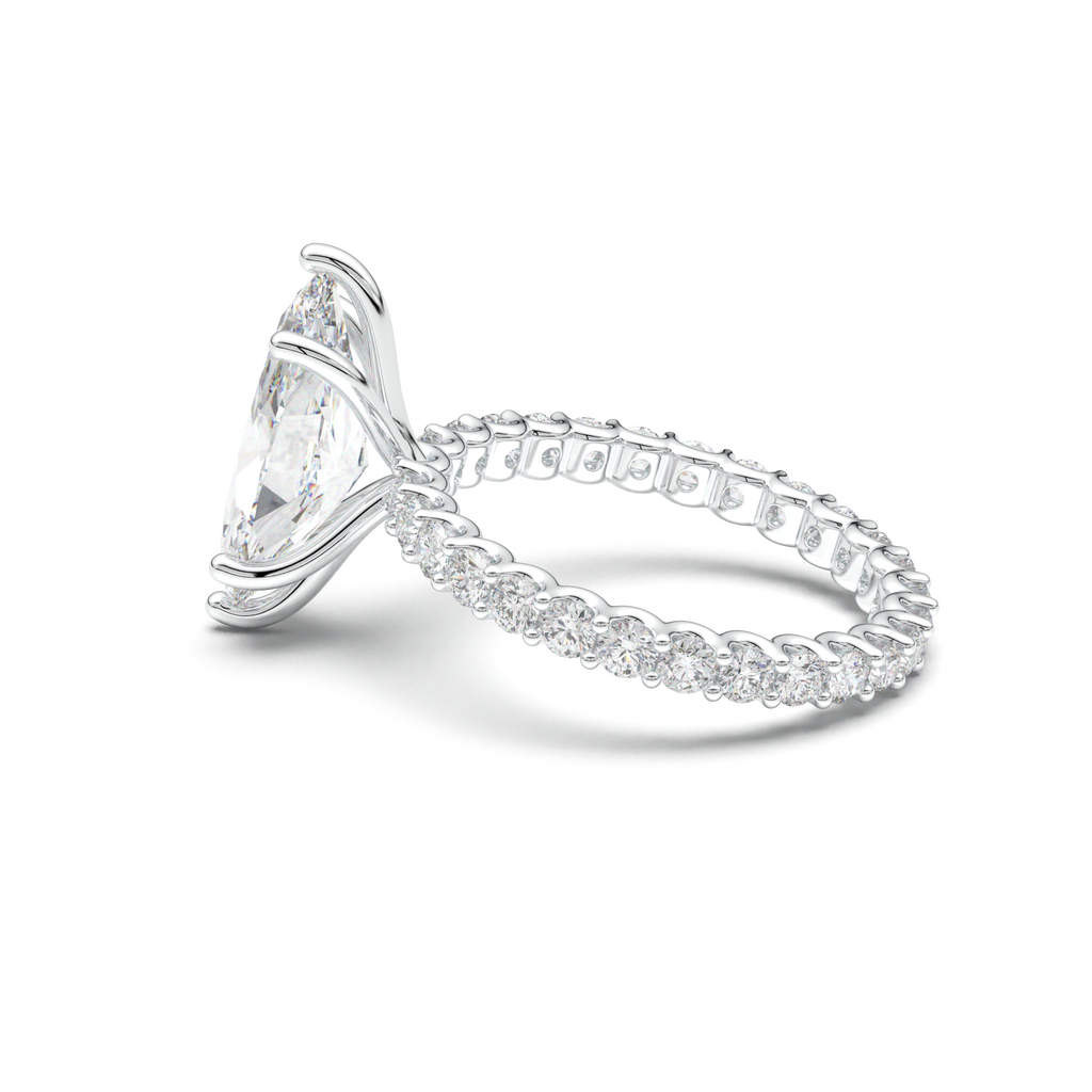 Marquise Pavé Engagement Ring