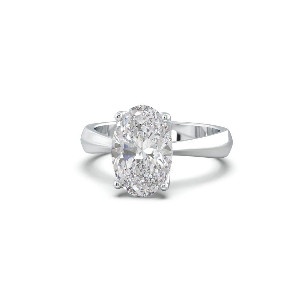 Oval Solitaire Engagement Ring