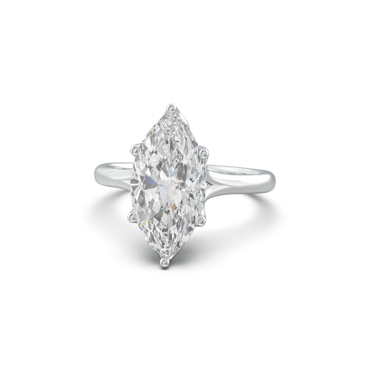 Marquise Solitaire with Hidden Diamond Accent