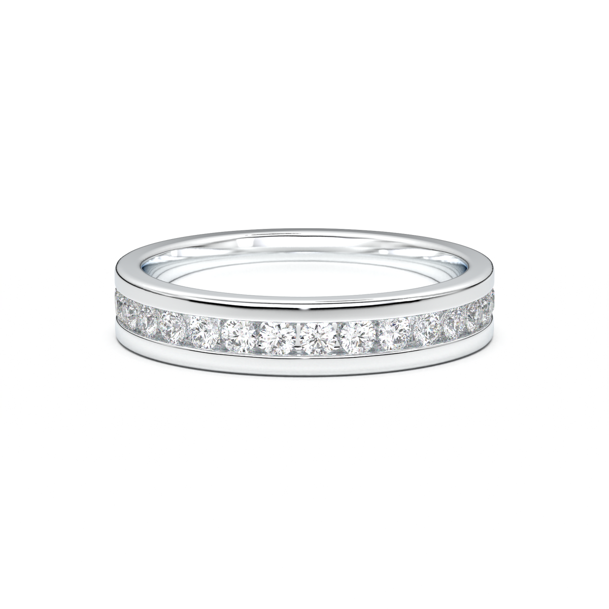 Channel-Set Diamond Men's Band