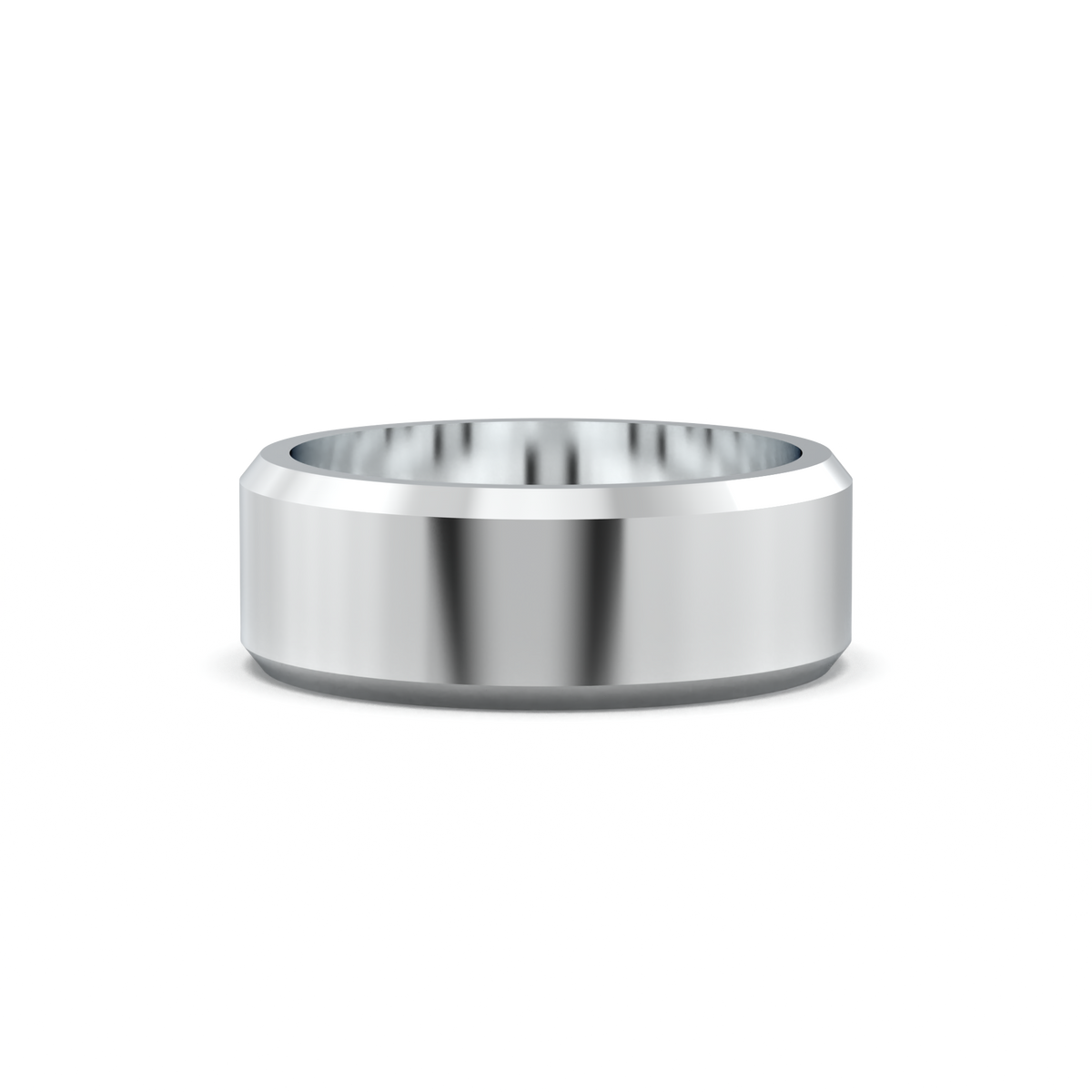 Wide Beveled Men's Band