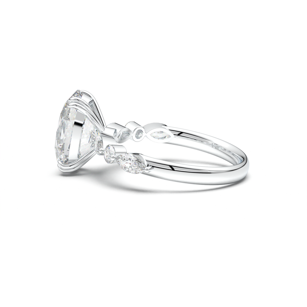 Oval Mixed-Shape Engagement Ring