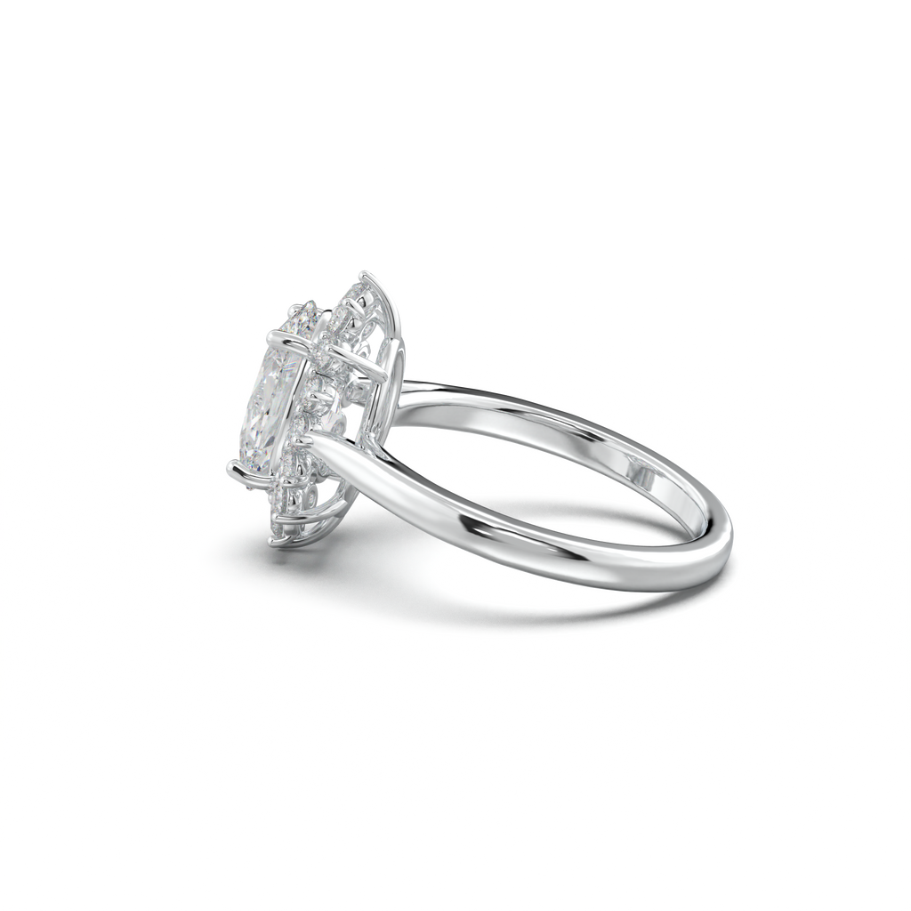 Oval Halo Engagement Ring