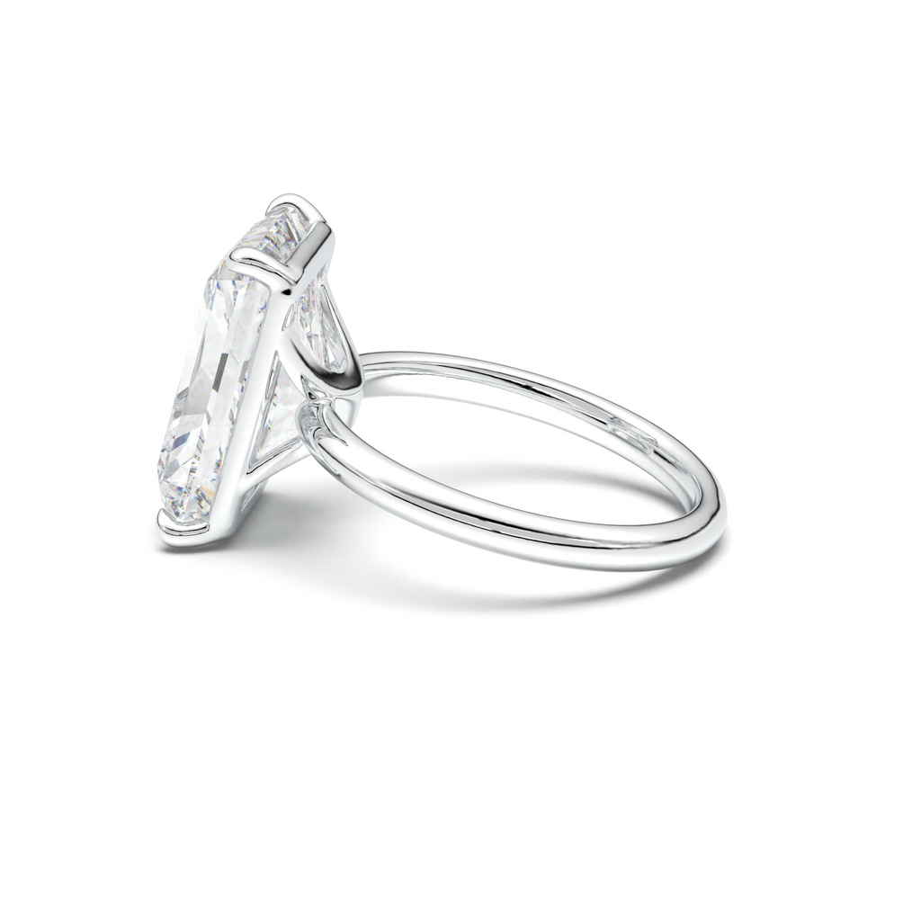 Radiant Solitaire Horseshoe Setting Engagement Ring