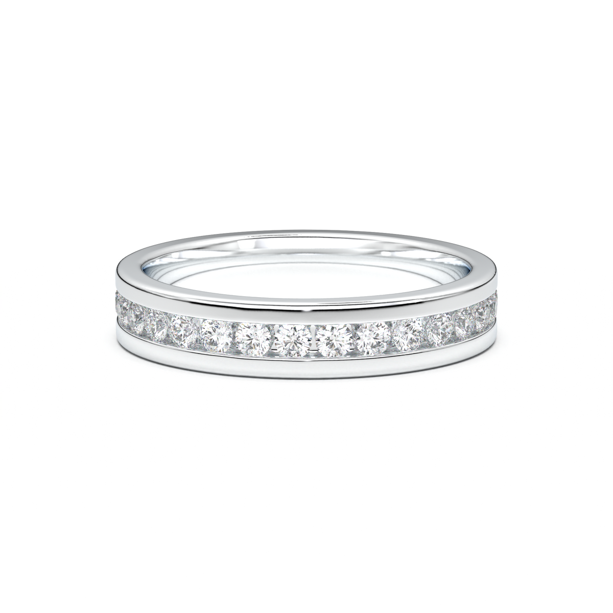 Channel-Set Diamond Men's Band