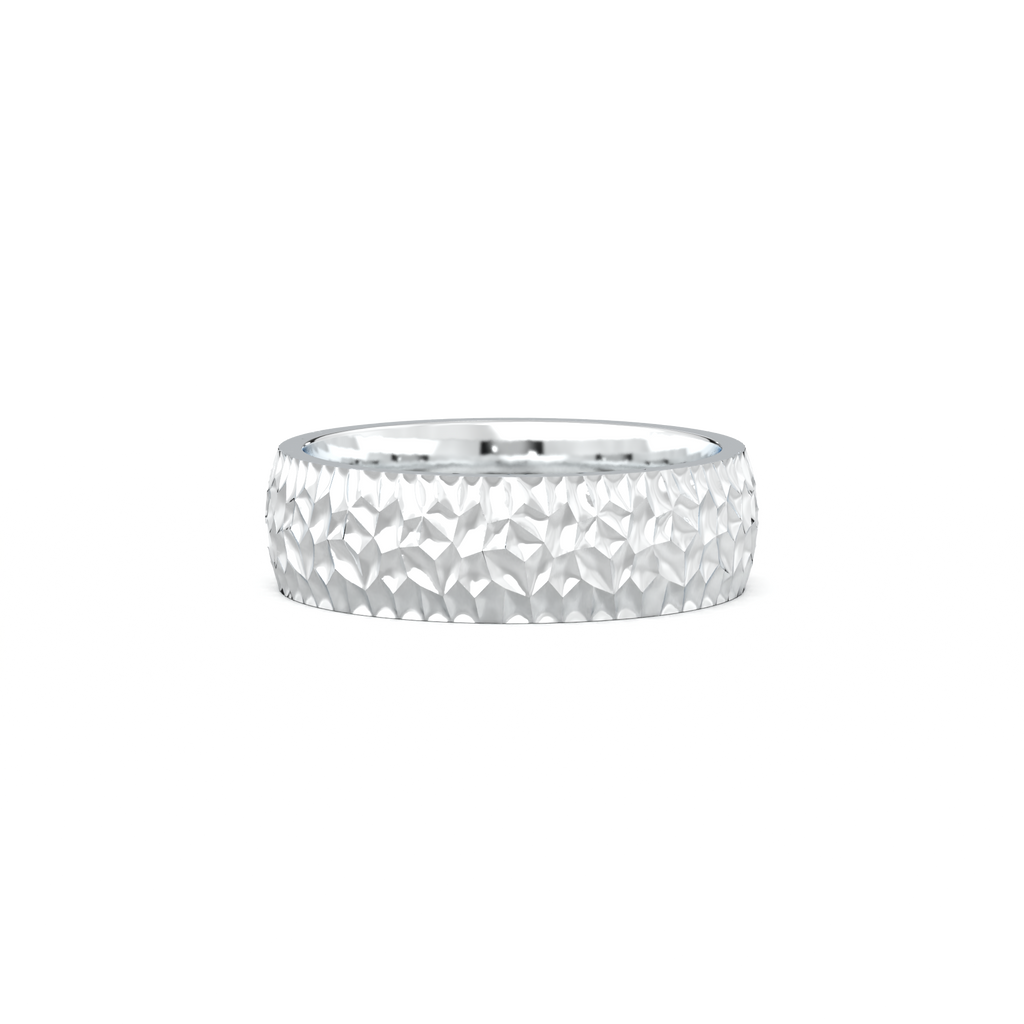 Hammered Texture Men's Band