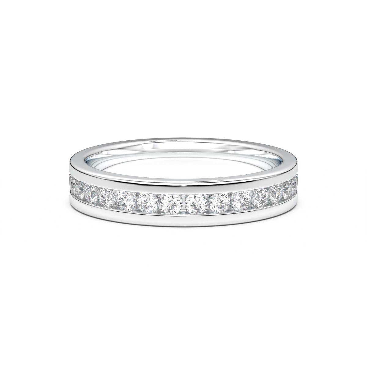 Channel-Set Diamond Men's Band