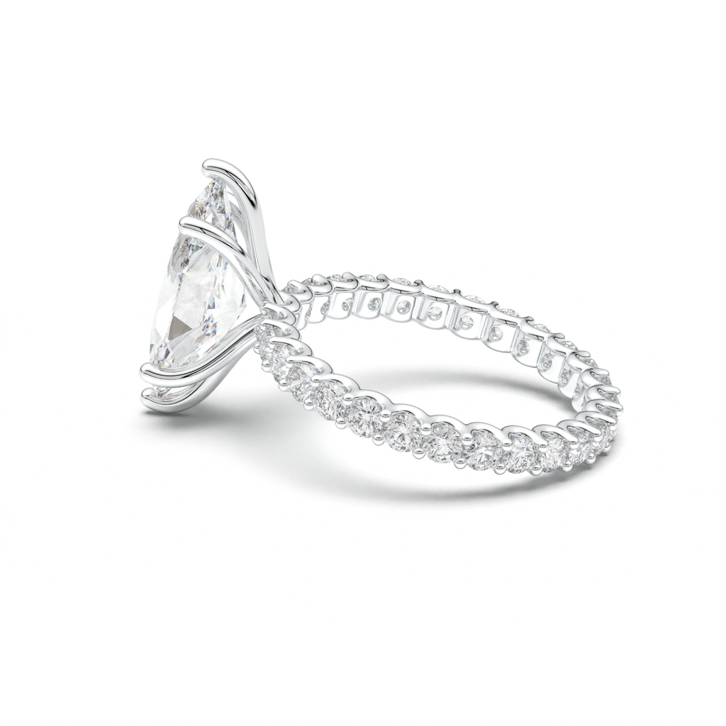 Marquise Pavé Engagement Ring
