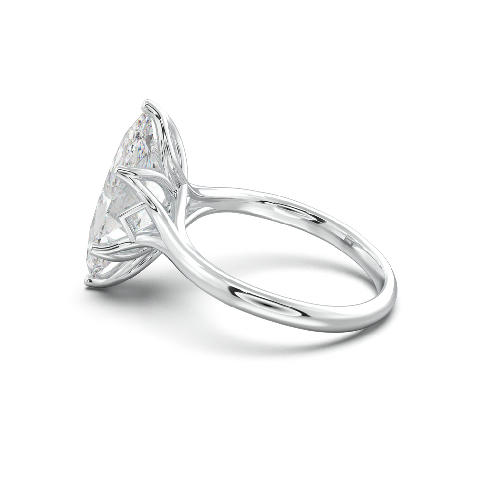 Marquise Solitaire with Hidden Diamond Accent