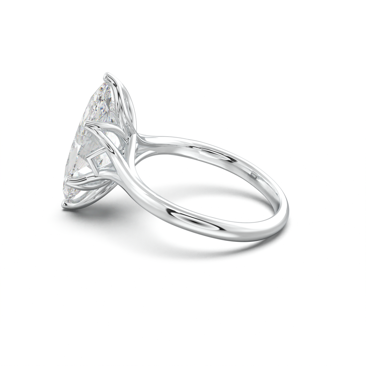Marquise Solitaire with Hidden Diamond Accent