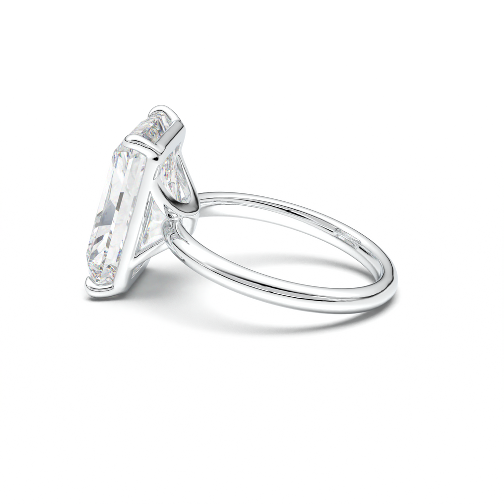 Radiant Solitaire Horseshoe Setting Engagement Ring