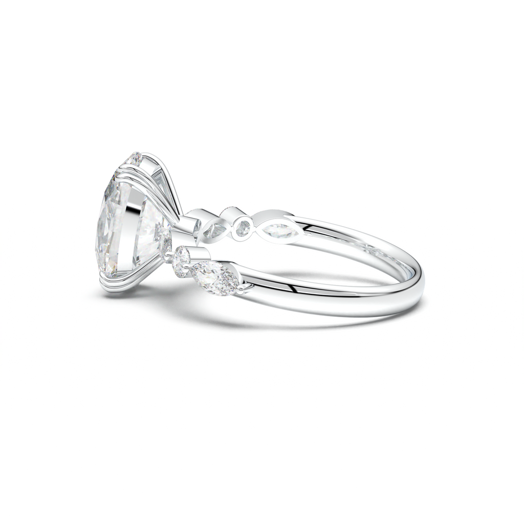 Oval Mixed-Shape Engagement Ring