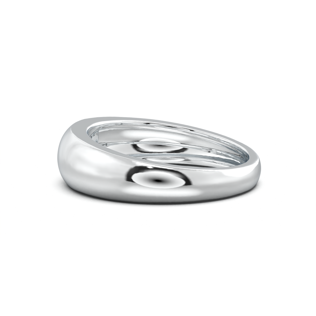 Flush-Set Marquise Men's Band