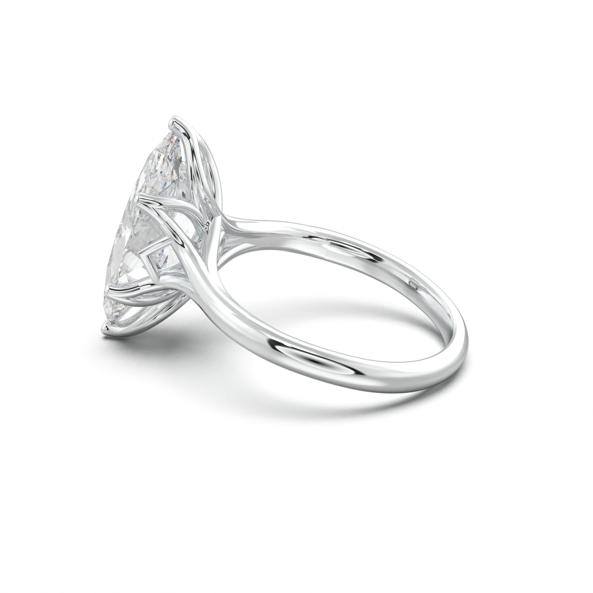 Marquise Solitaire with Hidden Diamond Accent