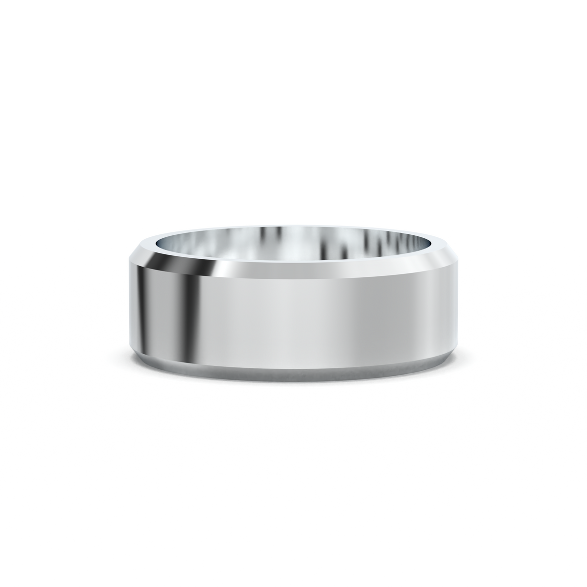 Wide Beveled Men's Band