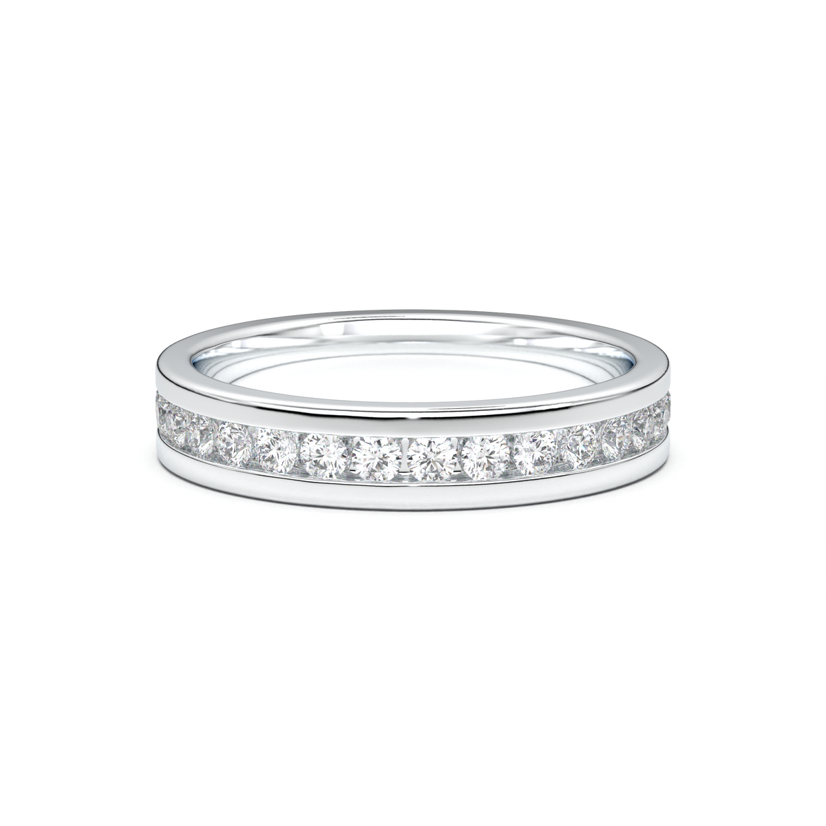 Channel-Set Diamond Men's Band