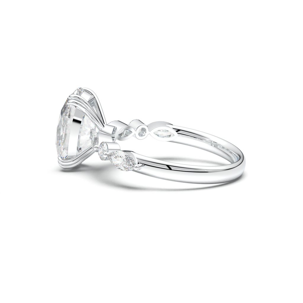 Oval Mixed-Shape Engagement Ring