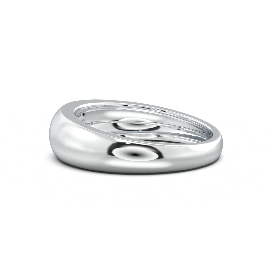 Flush-Set Marquise Men's Band