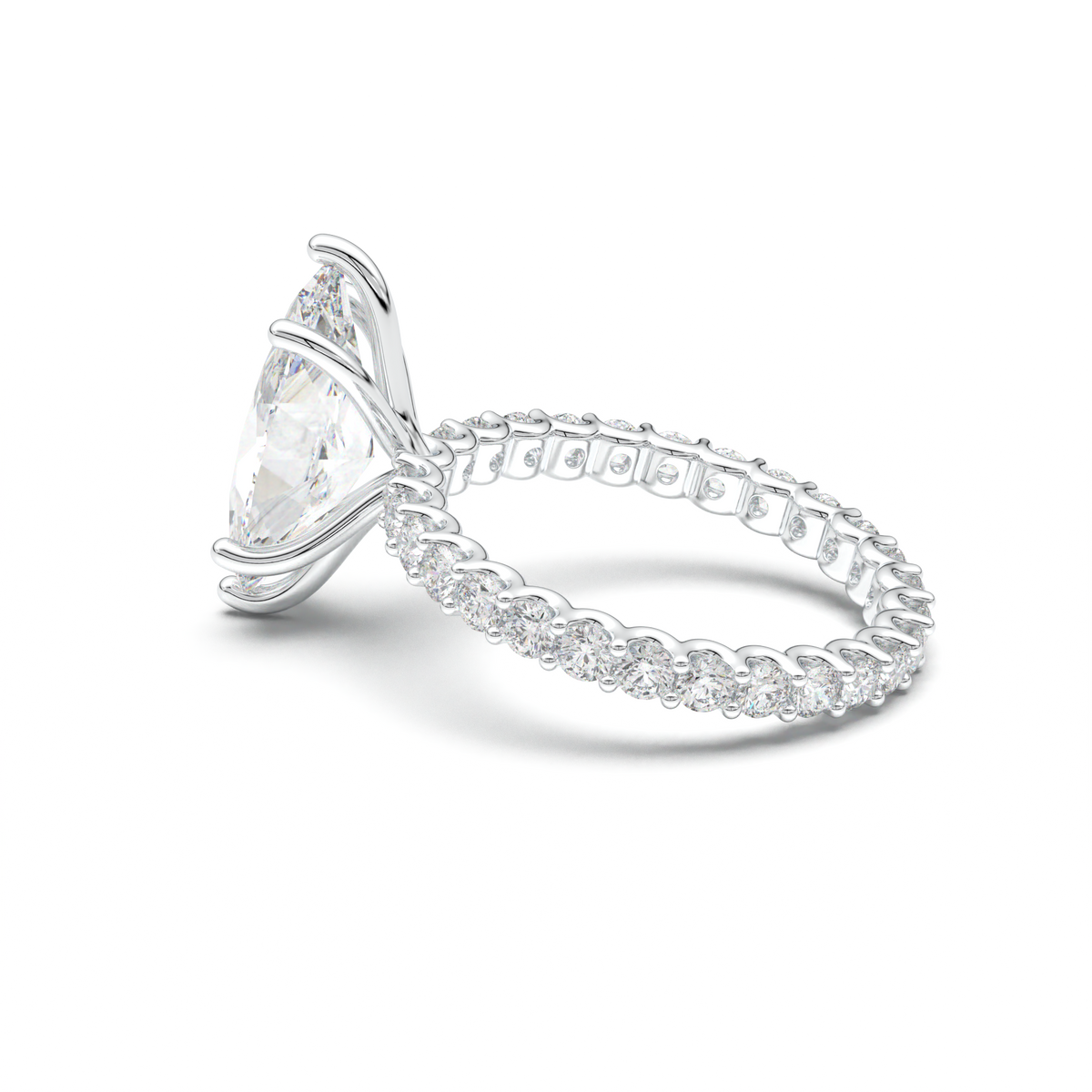Marquise Pavé Engagement Ring