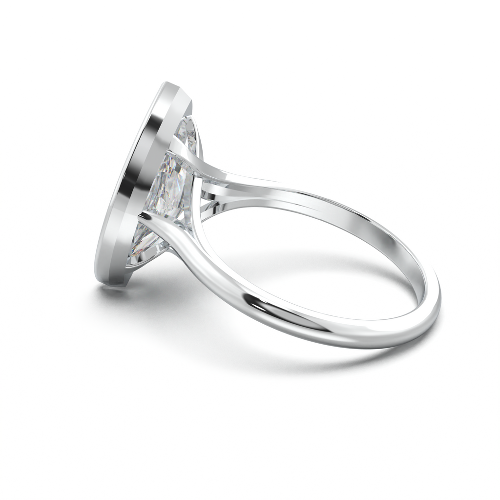 Marquise Bezel Solitaire Engagement Ring