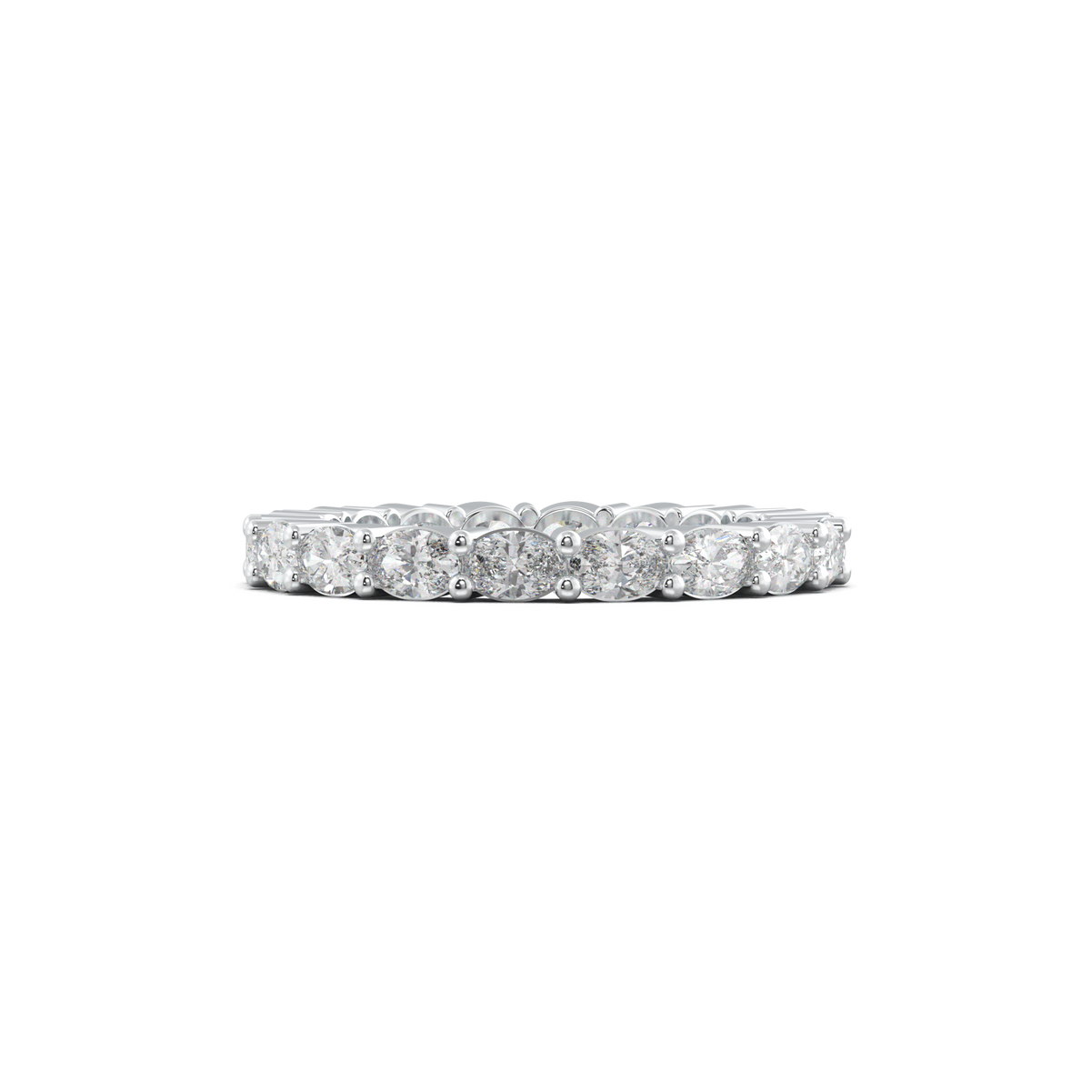 Oval Eternity Wedding Band