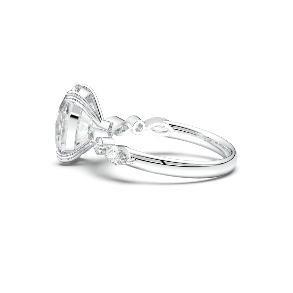 Oval Mixed-Shape Engagement Ring