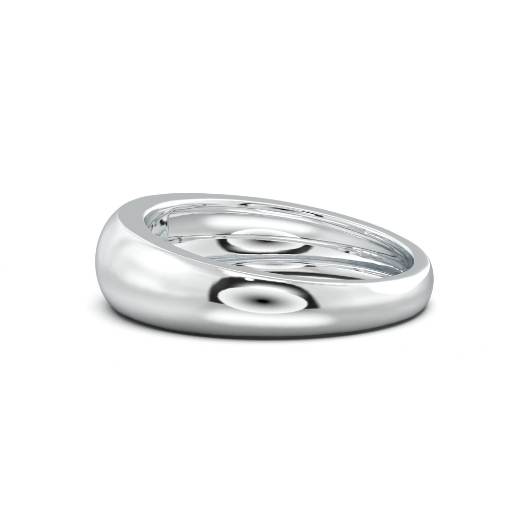 Flush-Set Marquise Men's Band