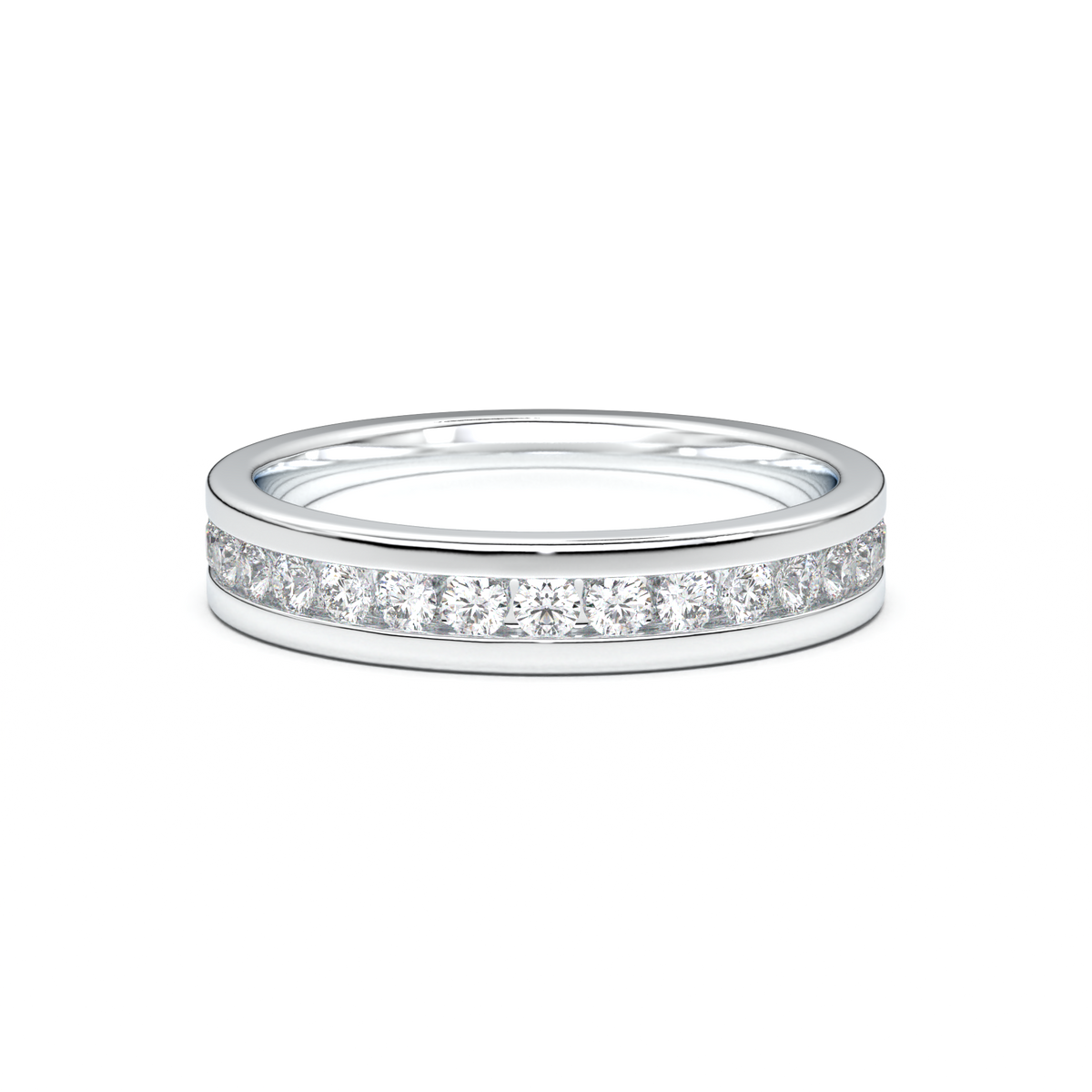 Channel-Set Diamond Men's Band