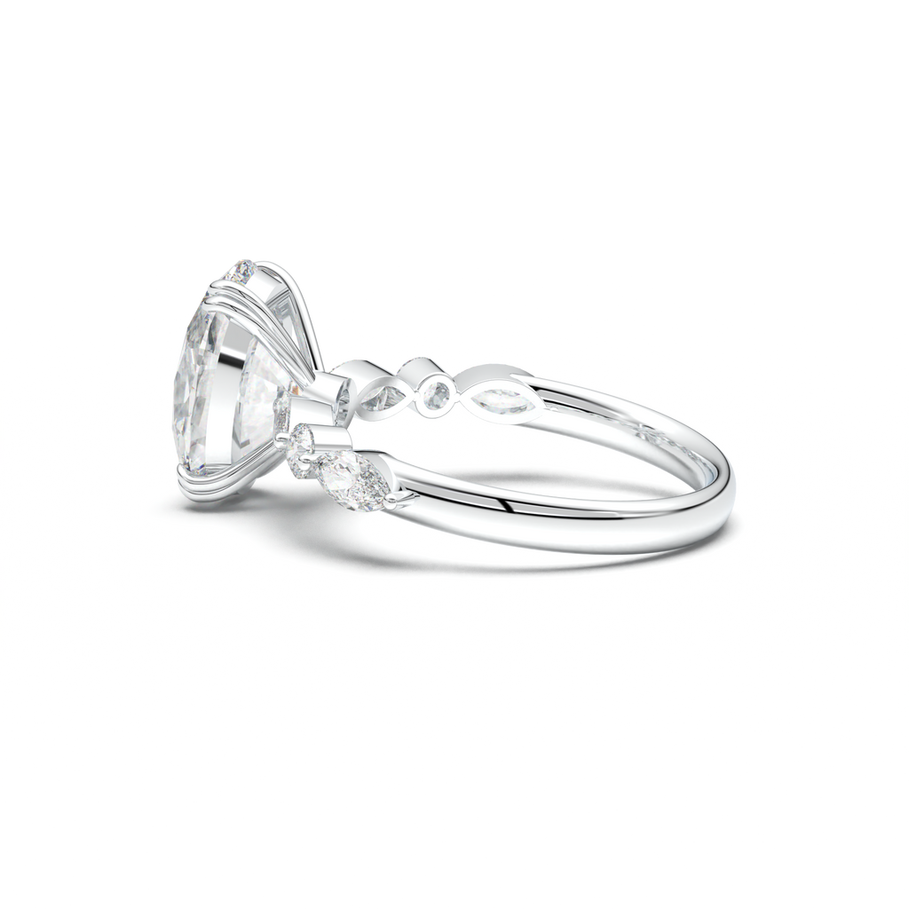 Oval Mixed-Shape Engagement Ring