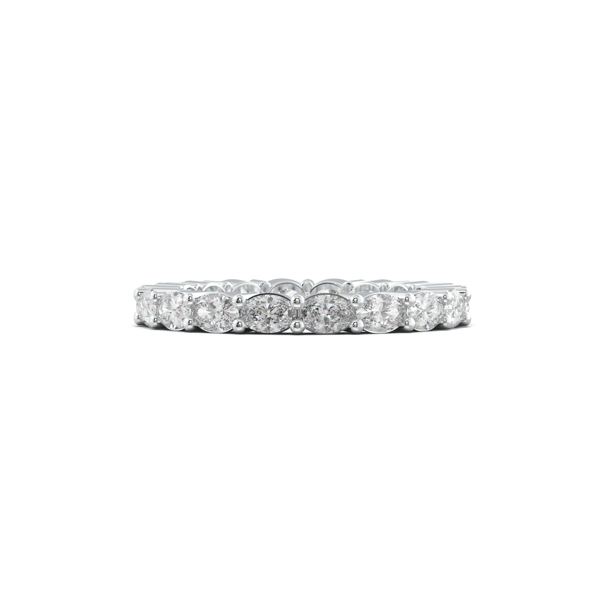 Oval Eternity Wedding Band