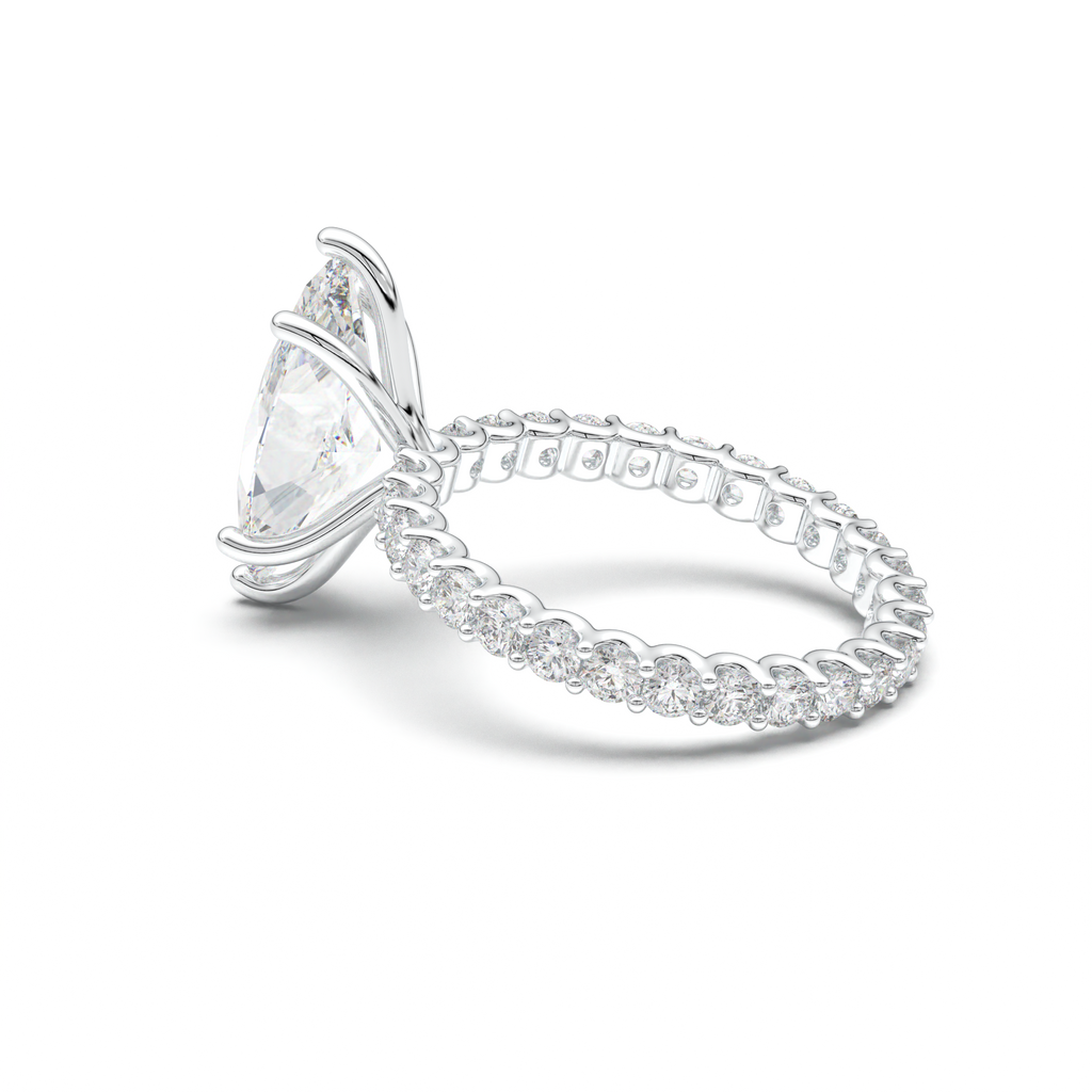 Marquise Pavé Engagement Ring