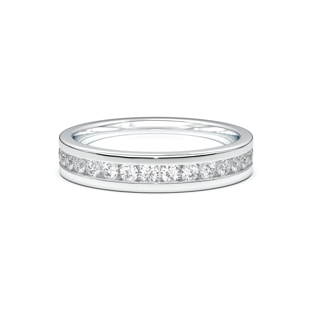 Channel-Set Diamond Men's Band