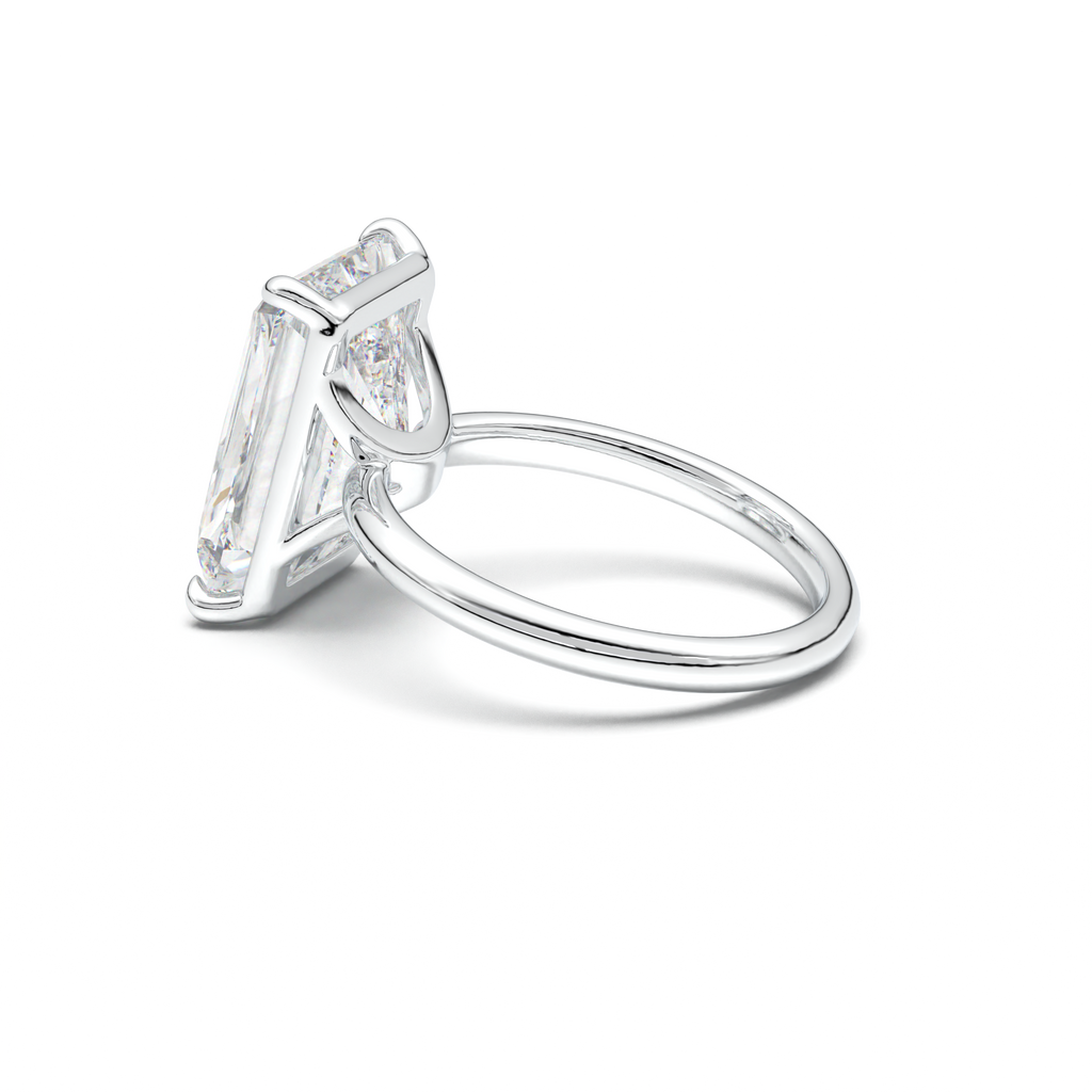 Radiant Solitaire Horseshoe Setting Engagement Ring