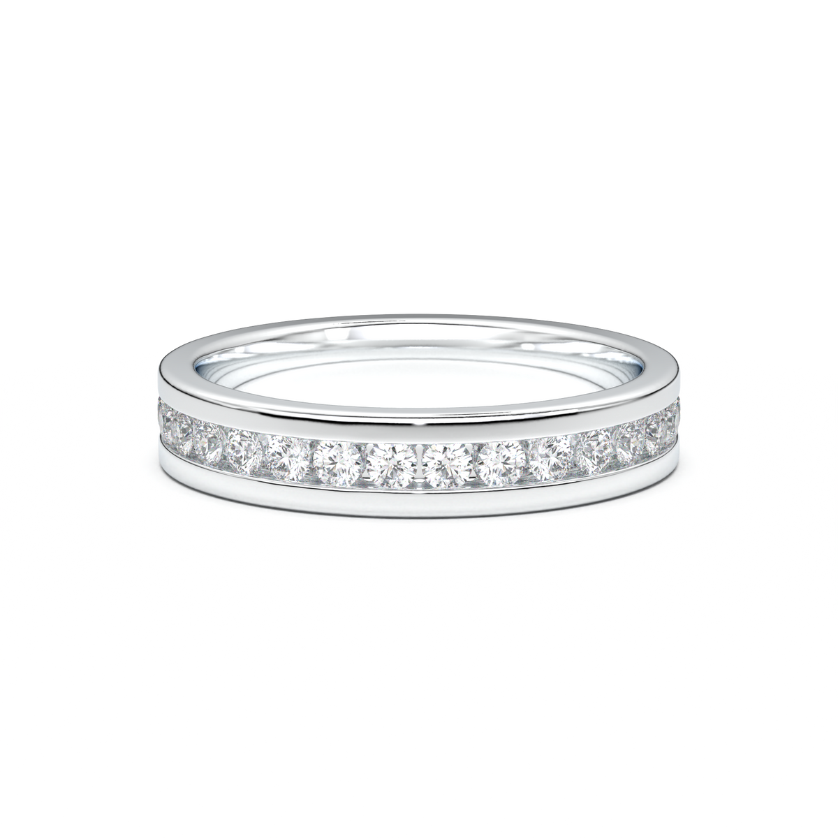 Channel-Set Diamond Men's Band