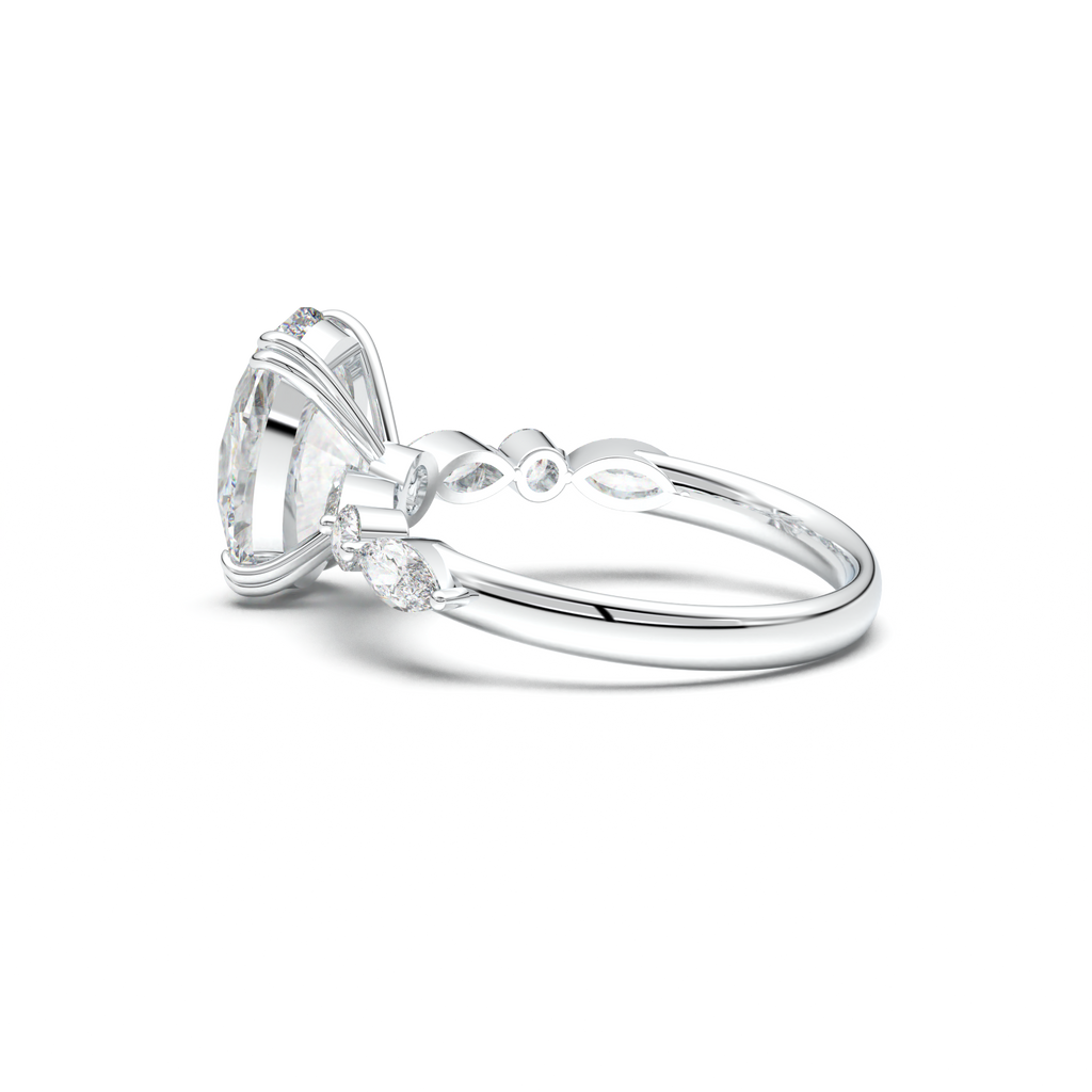 Oval Mixed-Shape Engagement Ring