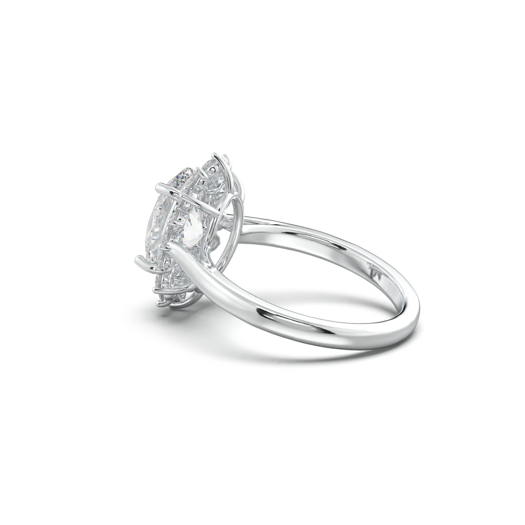 Oval Halo Engagement Ring