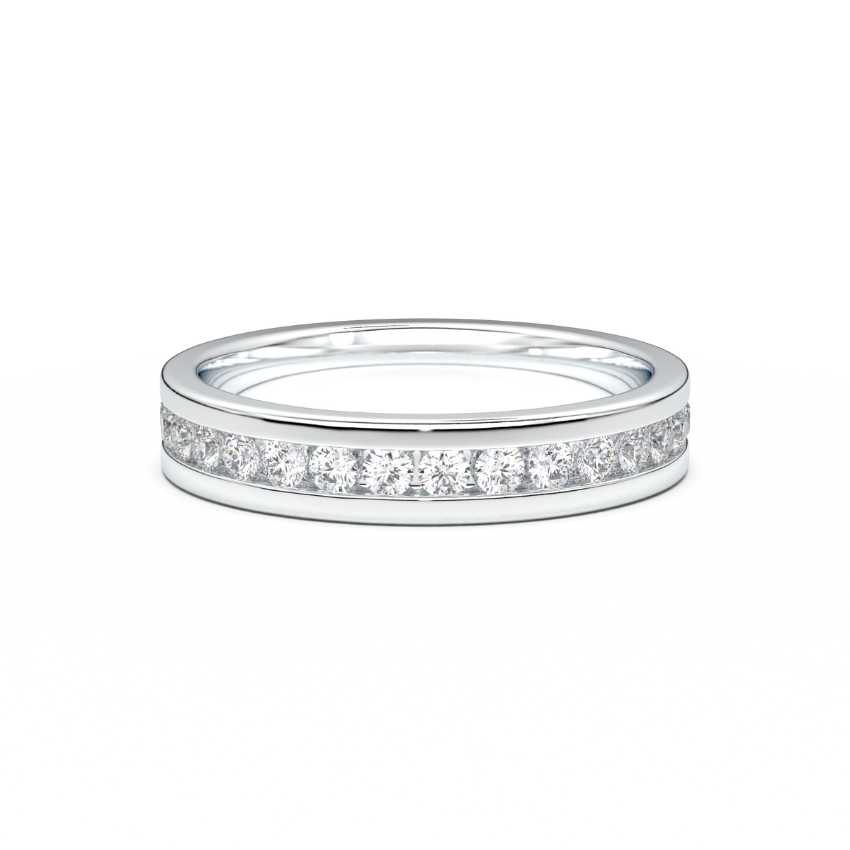Channel-Set Diamond Men's Band