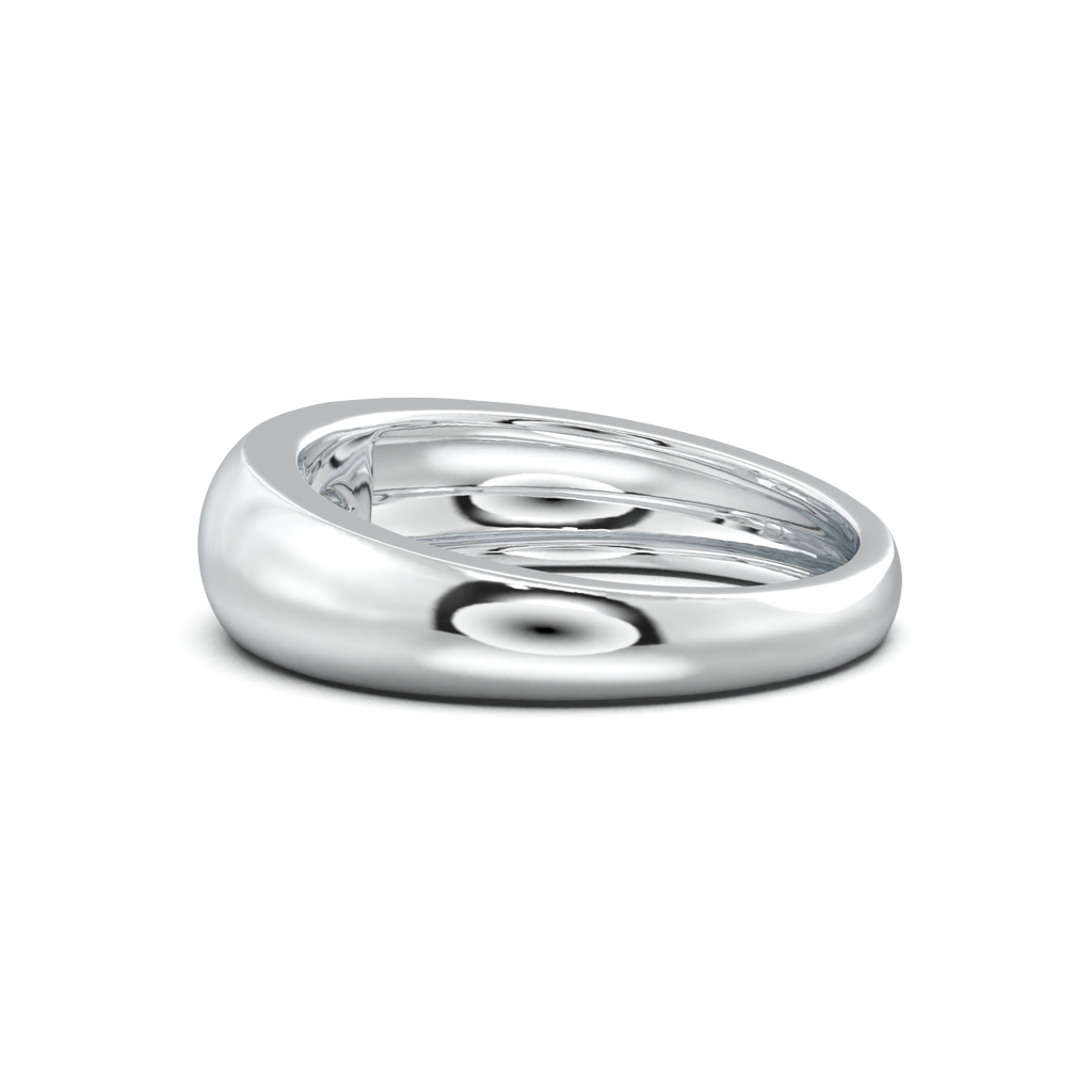 Flush-Set Marquise Men's Band