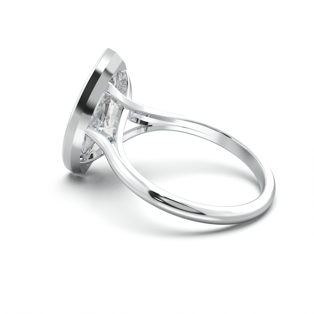 Marquise Bezel Solitaire Engagement Ring